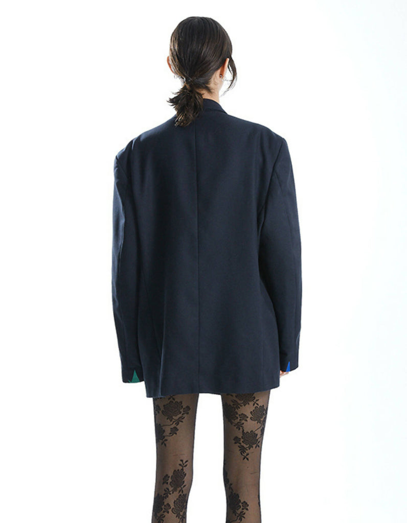 Green Cat Oversize Blazer