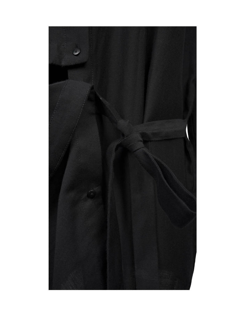Unsymmetrical Stand-Collar Shirt