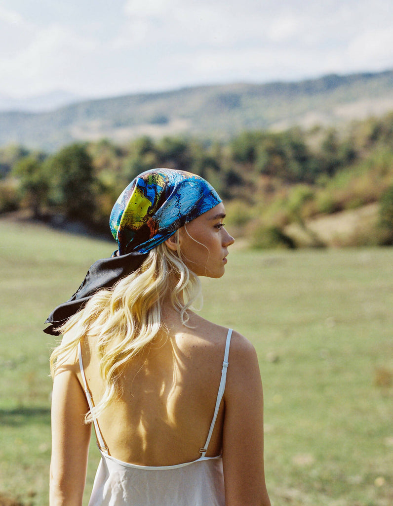 Silk Scarf “Vinyl”