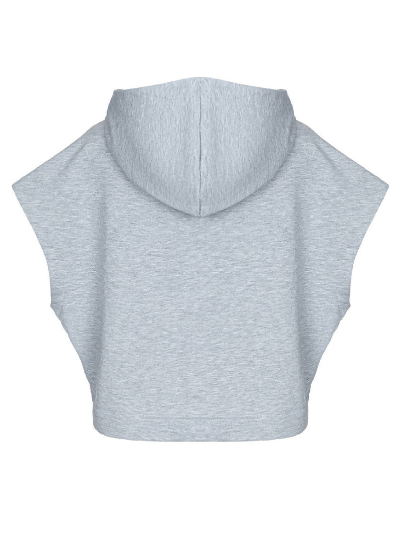 Top Tunic Grey Cotton Oversize