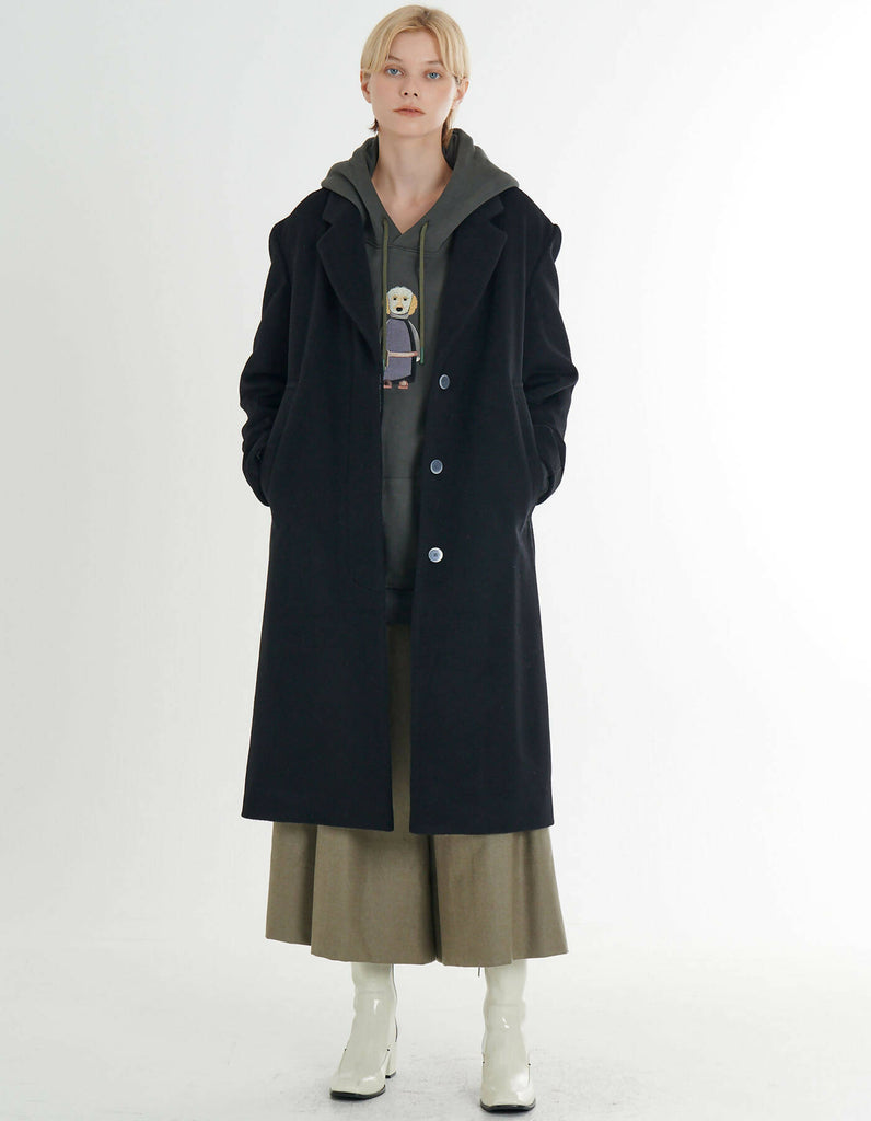 Cashmere Loose Fit H-Line Coat
