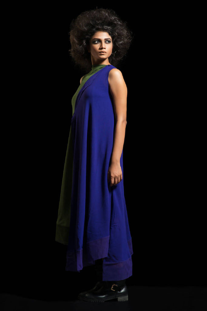 Olive & Blue Kurta Dress