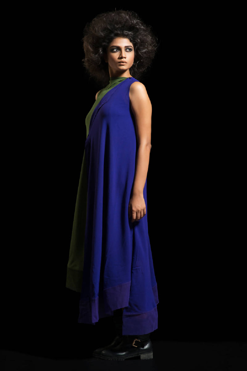 Olive & Blue Kurta Dress
