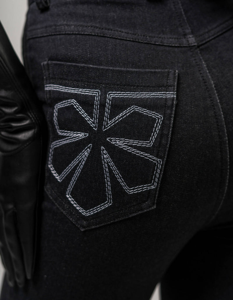 Slim-fit denim pants