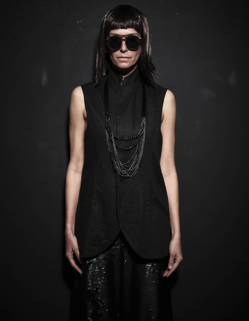 Zaha Leather Chain Necklace Vol. 1