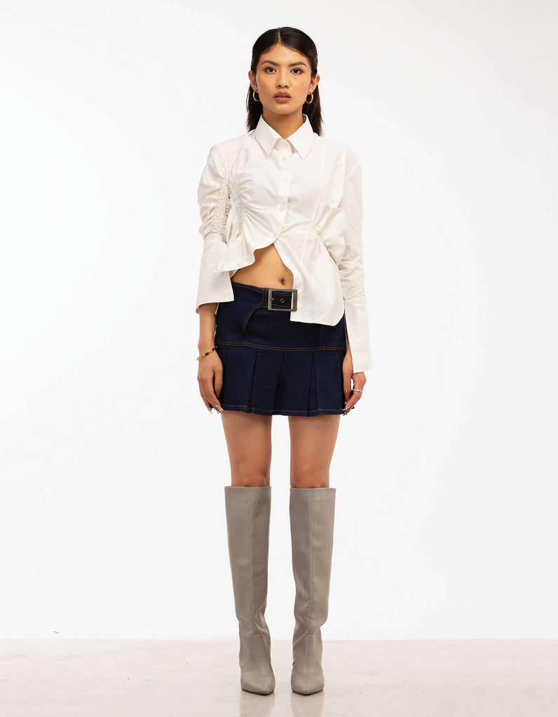 Fuli Shirring Shirt