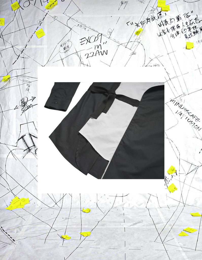 Color-Block Shirt With Flips And Straps