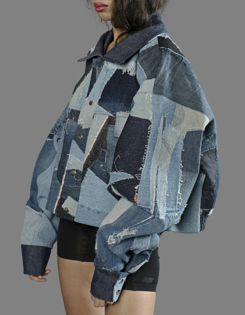 All Denim Scrap Jacket