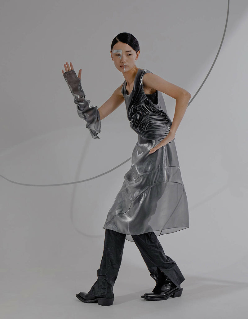 Transformative Glove - Metallic Silver