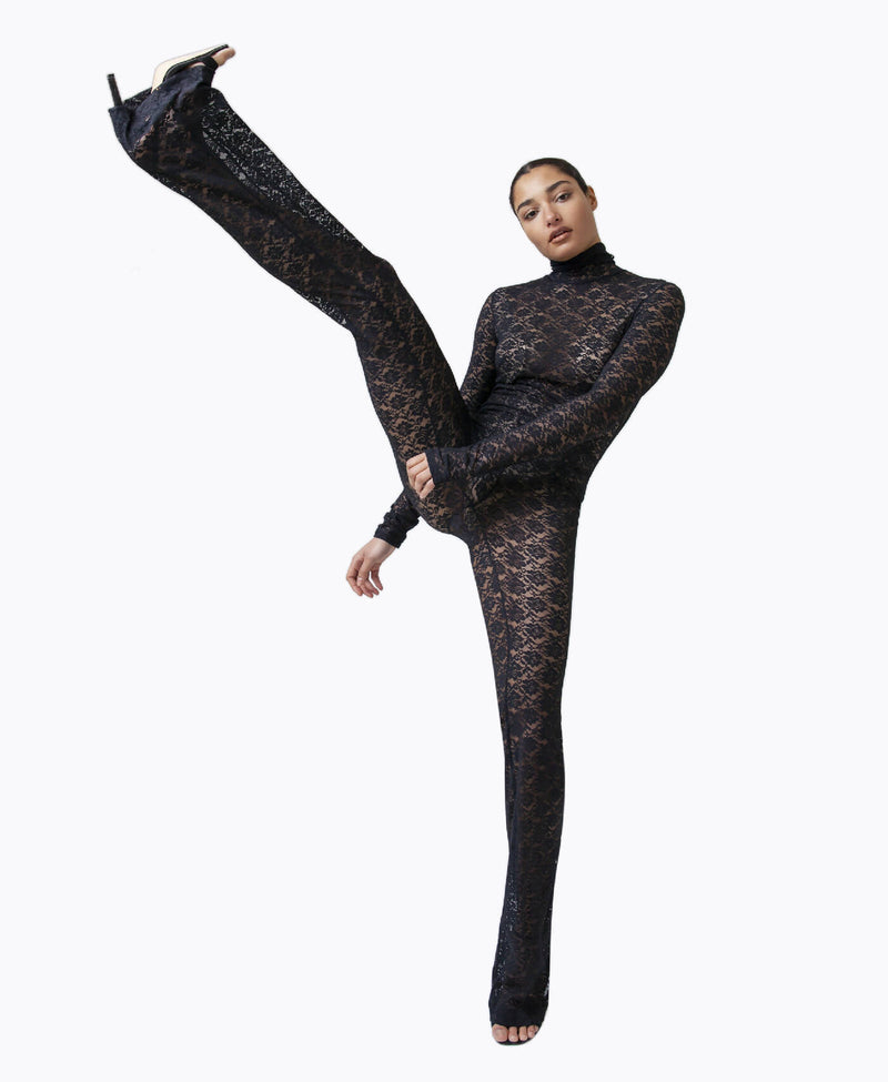 Selina Noir Lace Jumpsuit