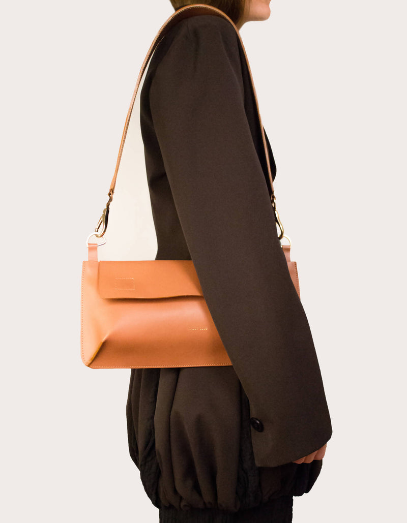 Edie Bag in Natural Brown Leather