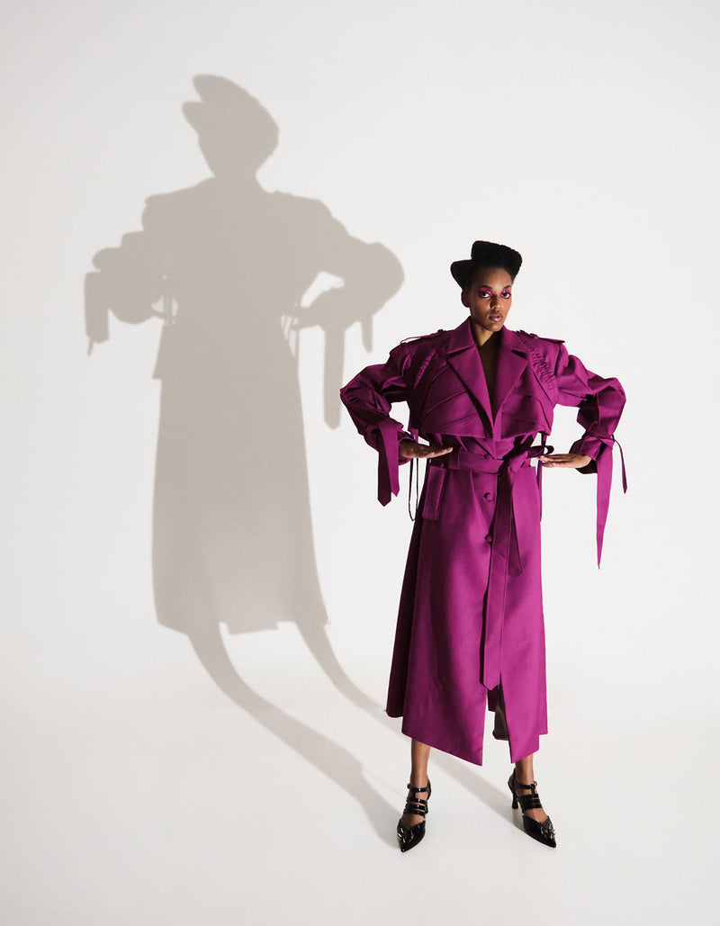 Purple Trench Coat