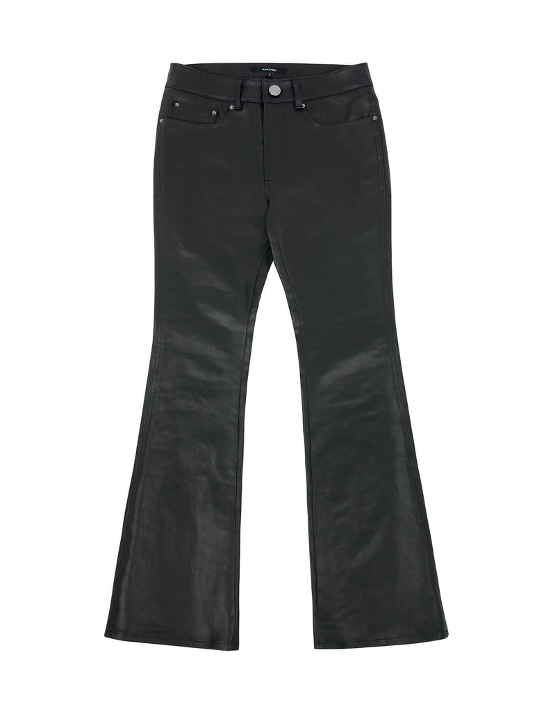 Coated Back Slit Jeans