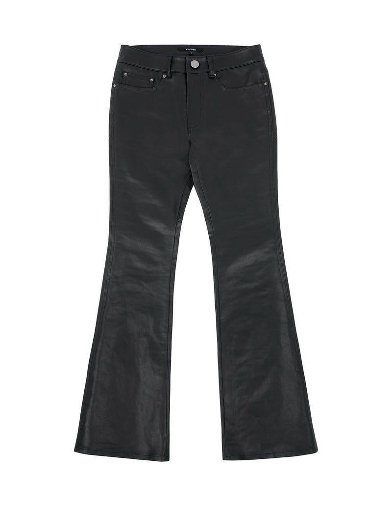 Coated Back Slit Jeans