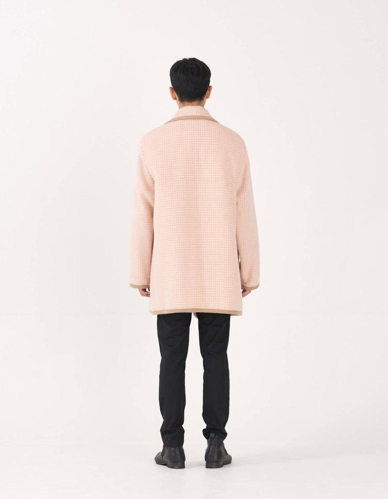 Houndstooth Alpaca Coat