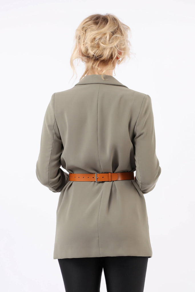 Leather Slim Envelope Belt Bag
