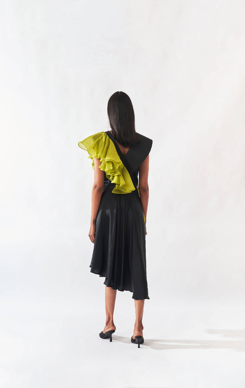 Shoulder Padded Dress