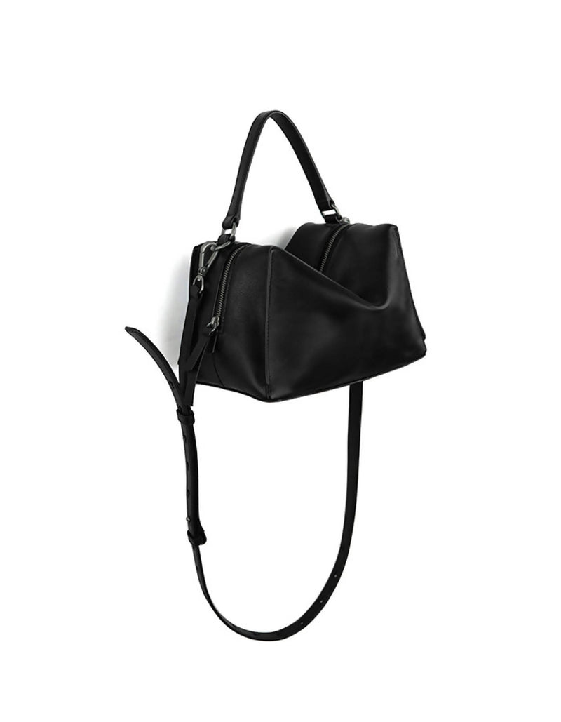 Mini Valley Cube Shoulder Bag-Black