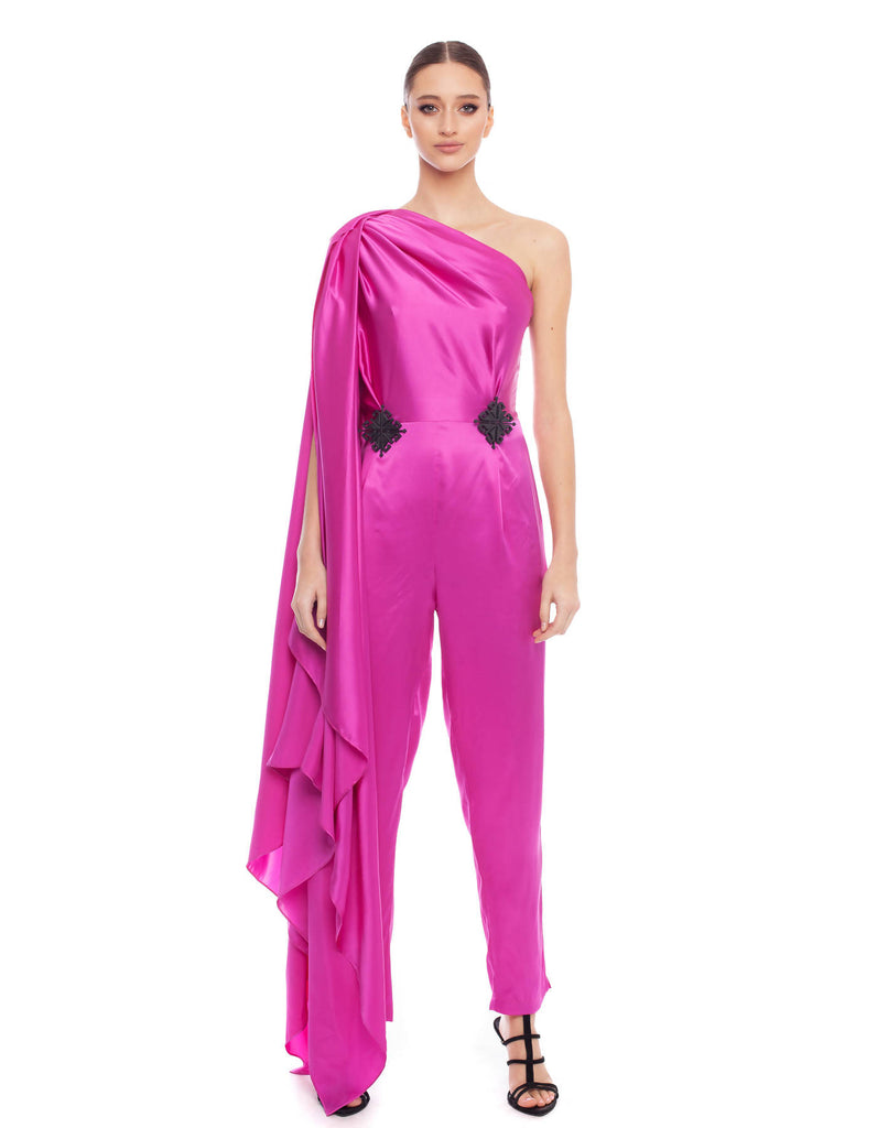 7004 Fuschia 3D Jampsuit