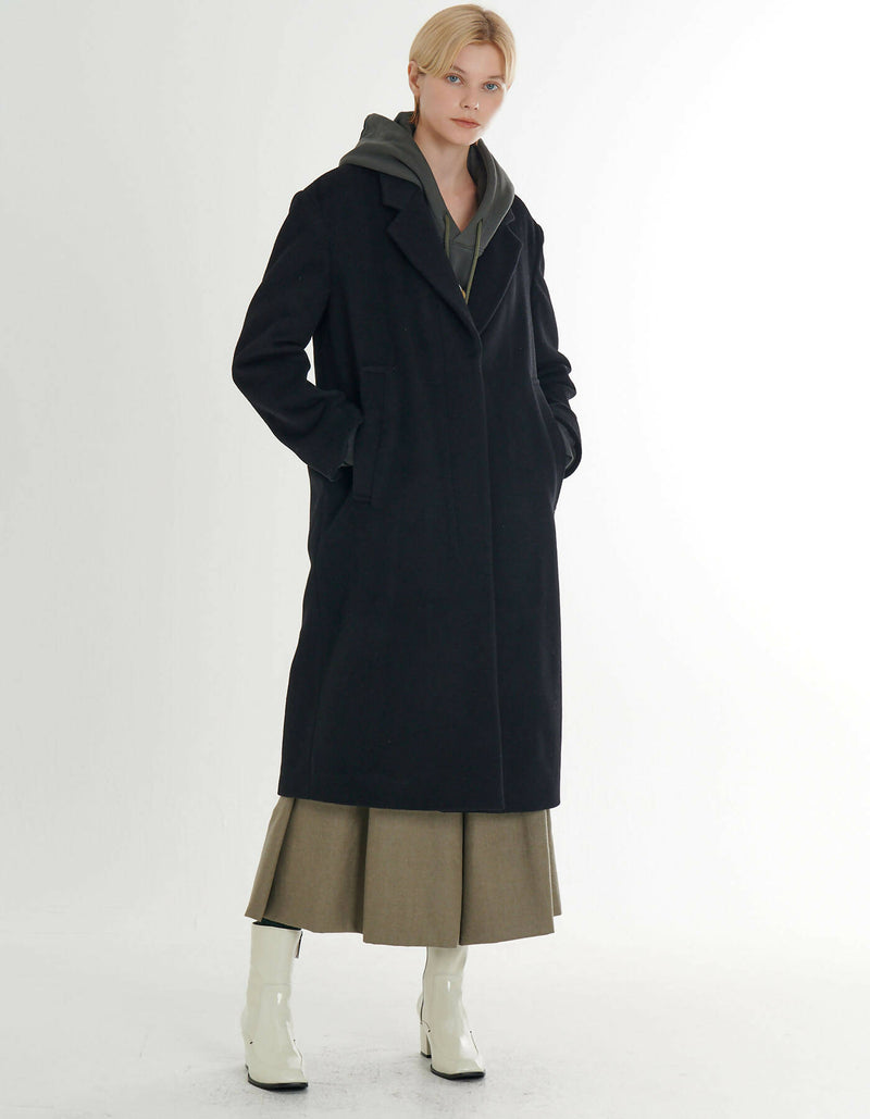 Cashmere Loose Fit H-Line Coat