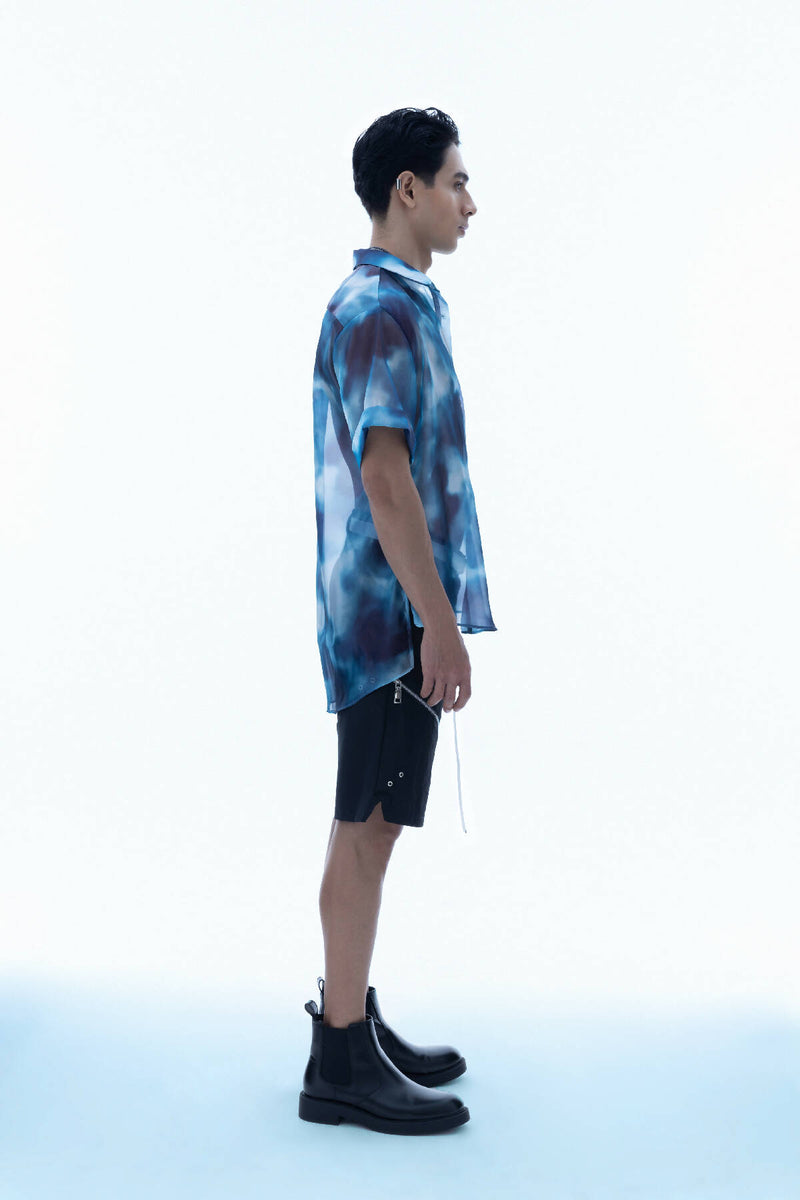 Slashed Track Shorts