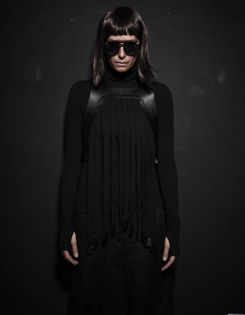 Contemporary Leather Rope Body Top Kashan