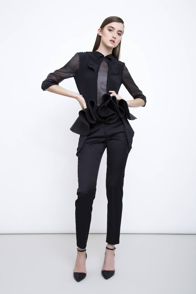 Satin Origami Trousers