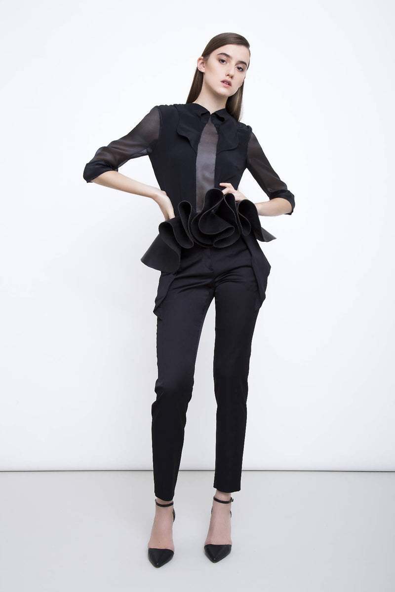 Satin Origami Trousers