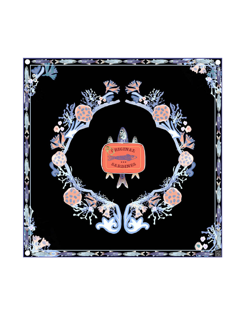Original Sardines Silk Scarf