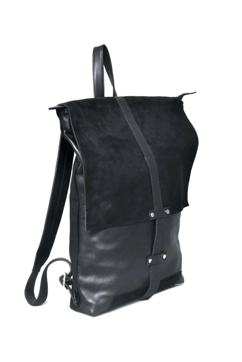 Inifinite Whirling Suede Backpack