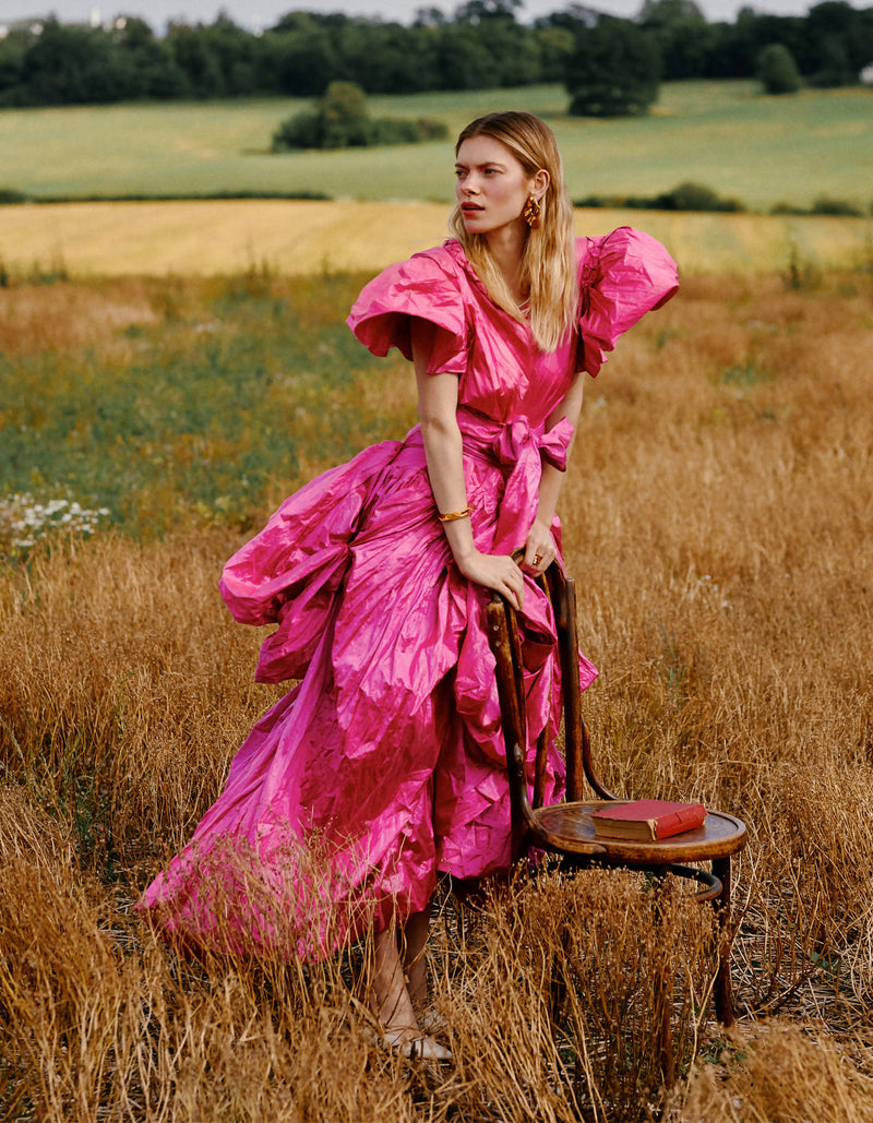 Vogue Pink Balloon Dress