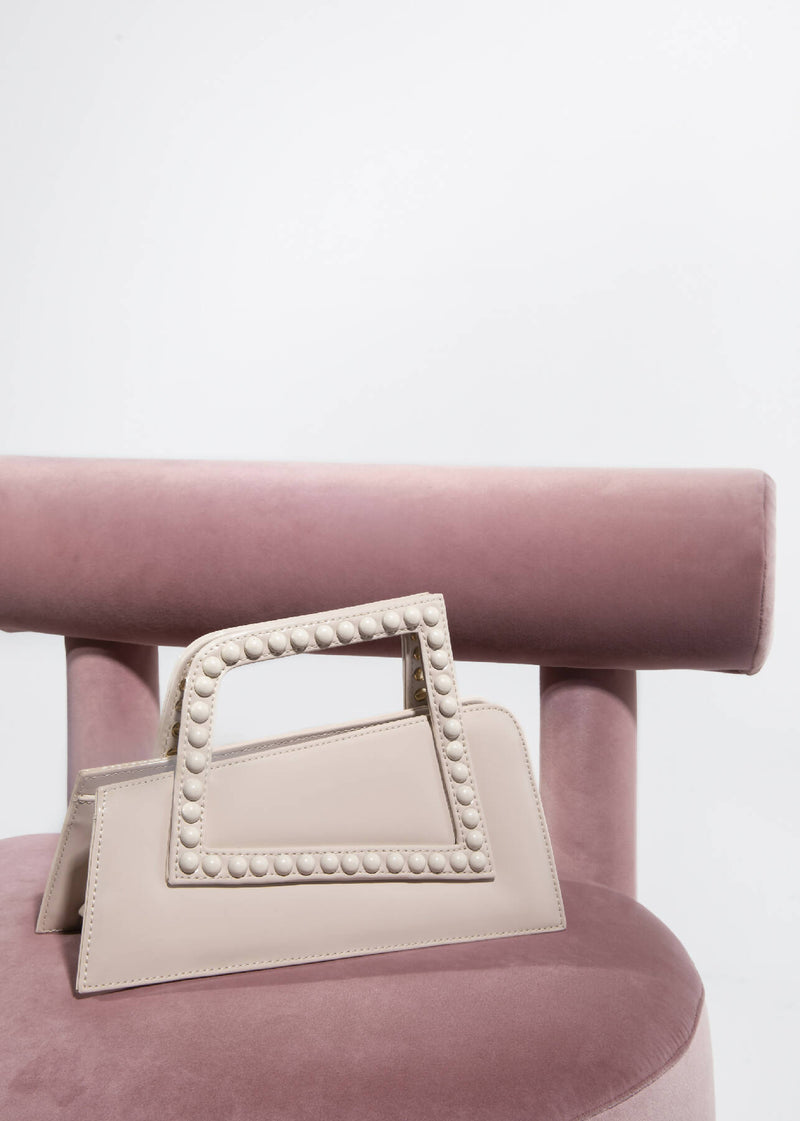 ASYMMETRICAL TOP HANDLE BAG