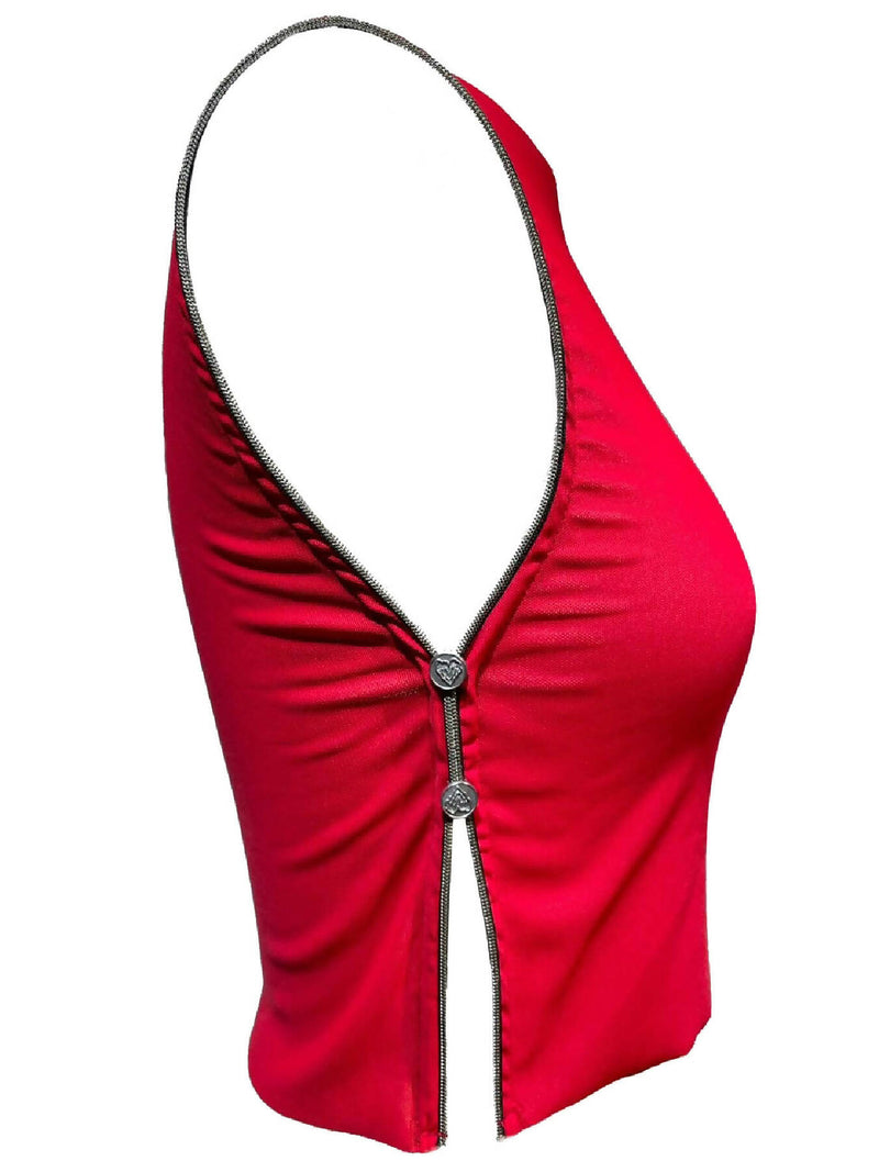 Hug Me Tight/ Mesh Vest with Zipper