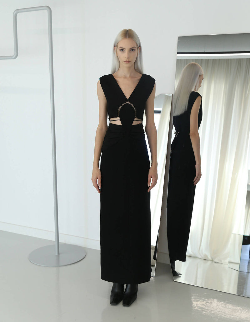Calypso Black Long Dress