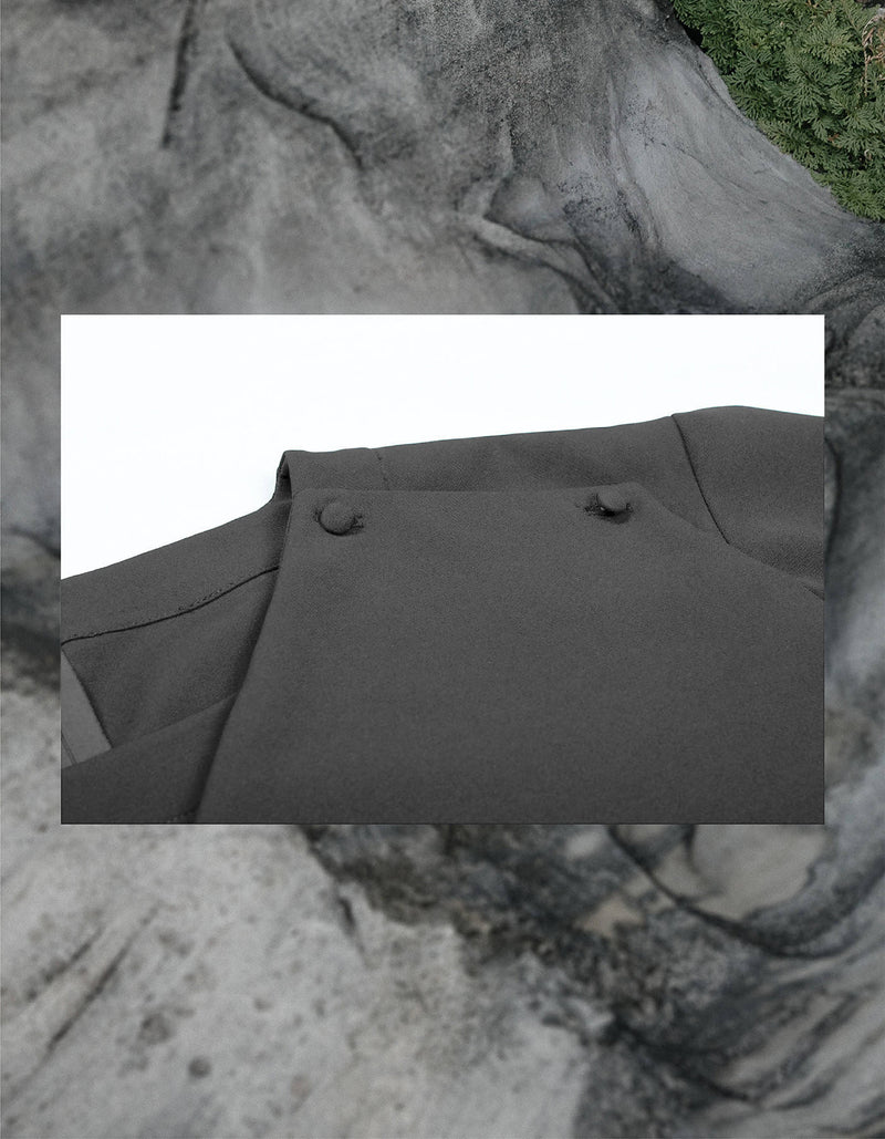 Short Sleeve Top with Draping Pocket