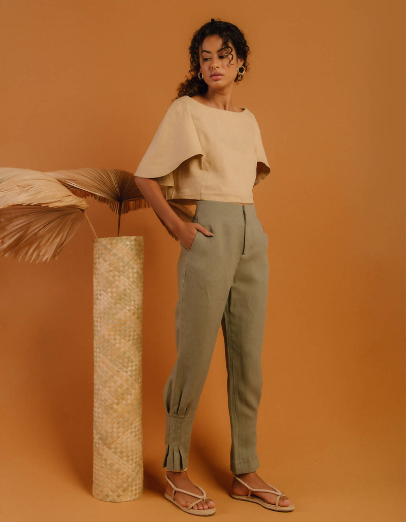 Pregas 100% Linen Pants