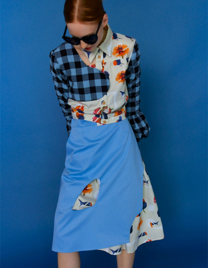 Two fabric shirt