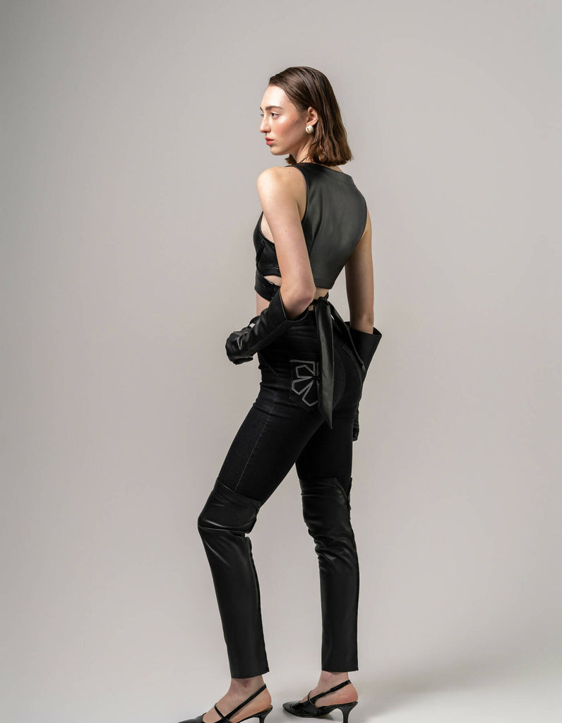 Slim-fit denim pants