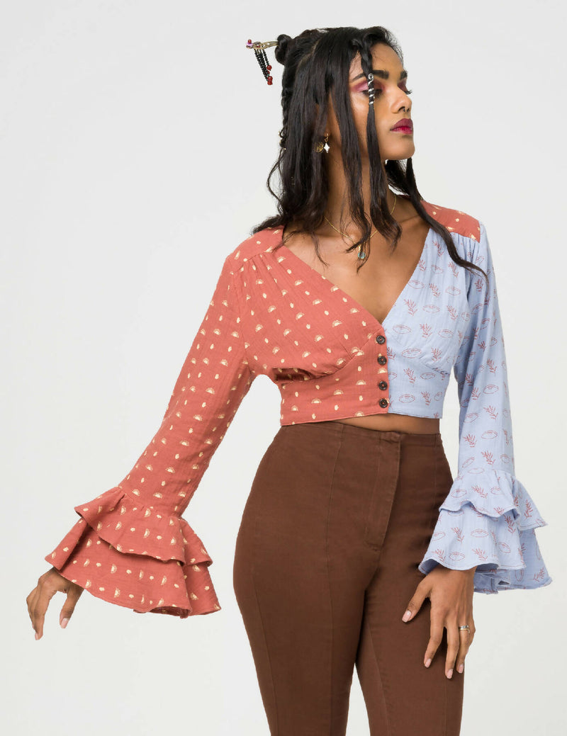 Dawn & Dusk Crop Blouse