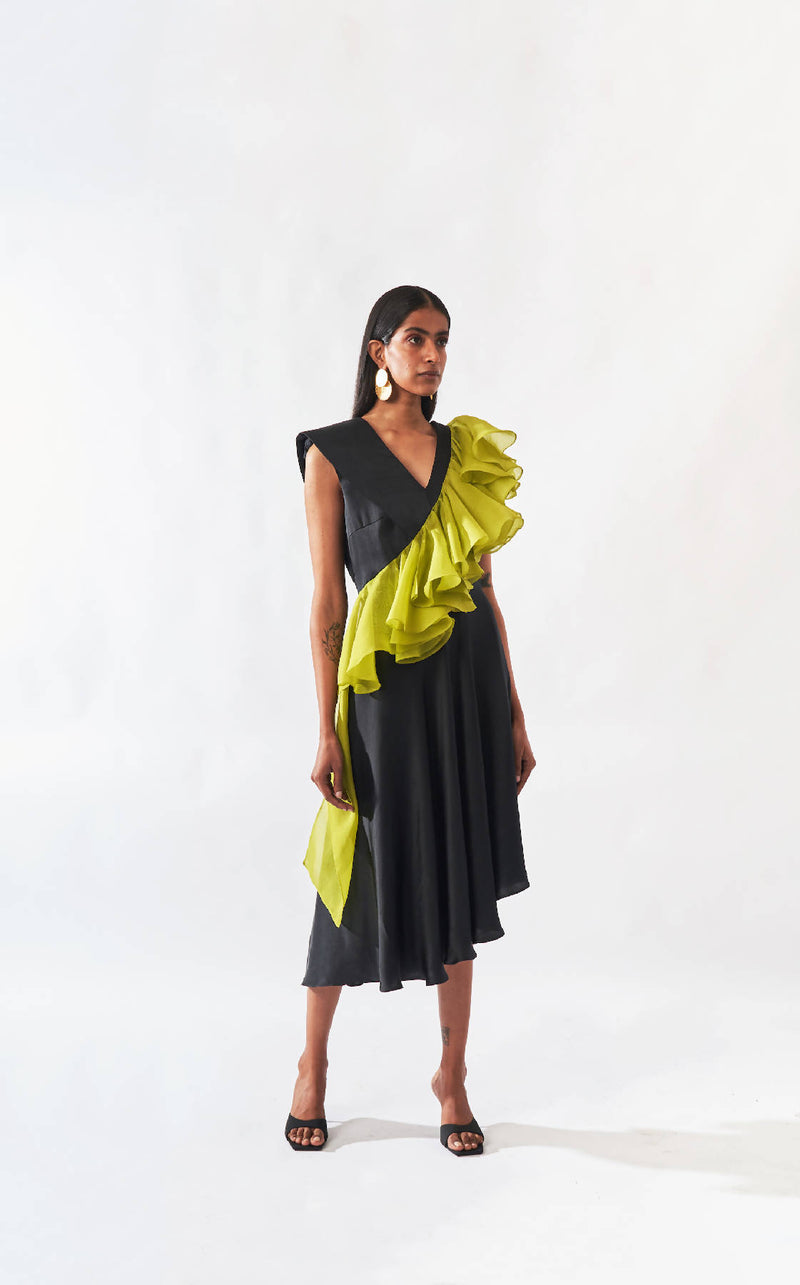 Shoulder Padded Dress