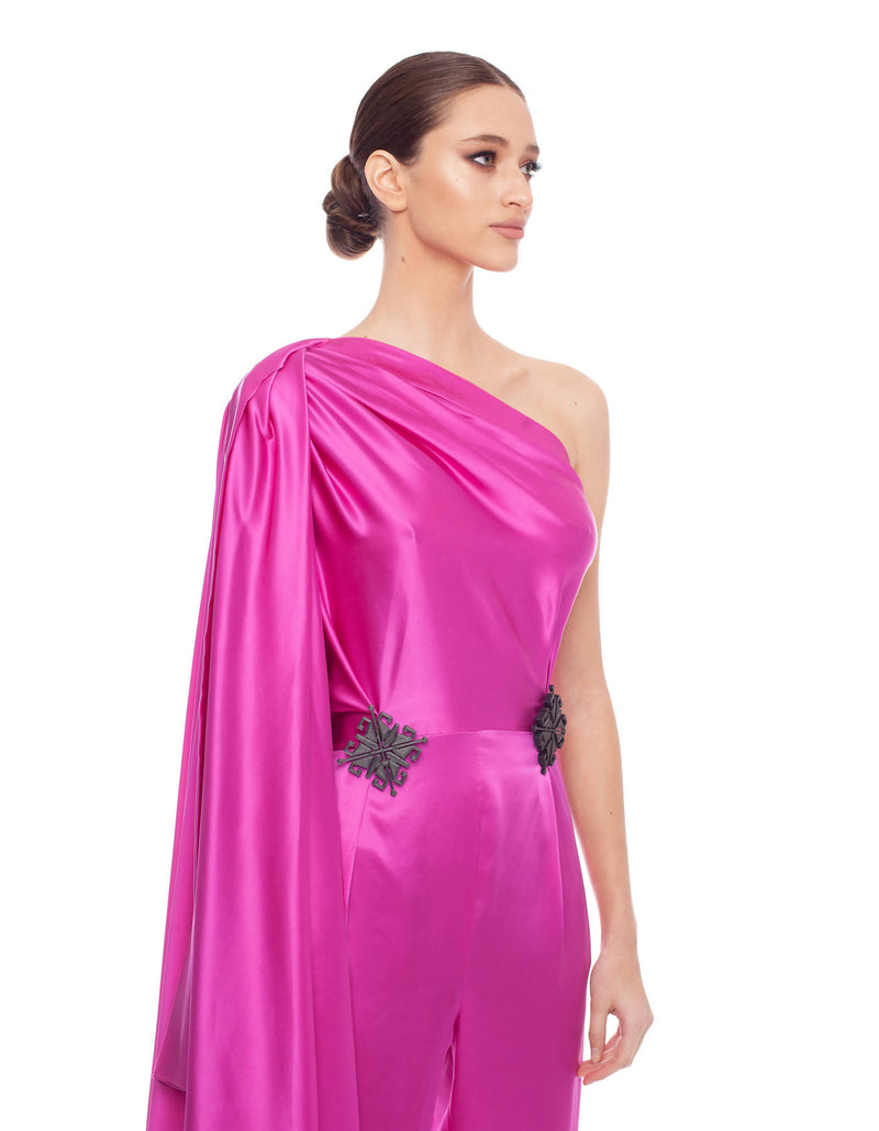 7004 Fuschia 3D Jampsuit