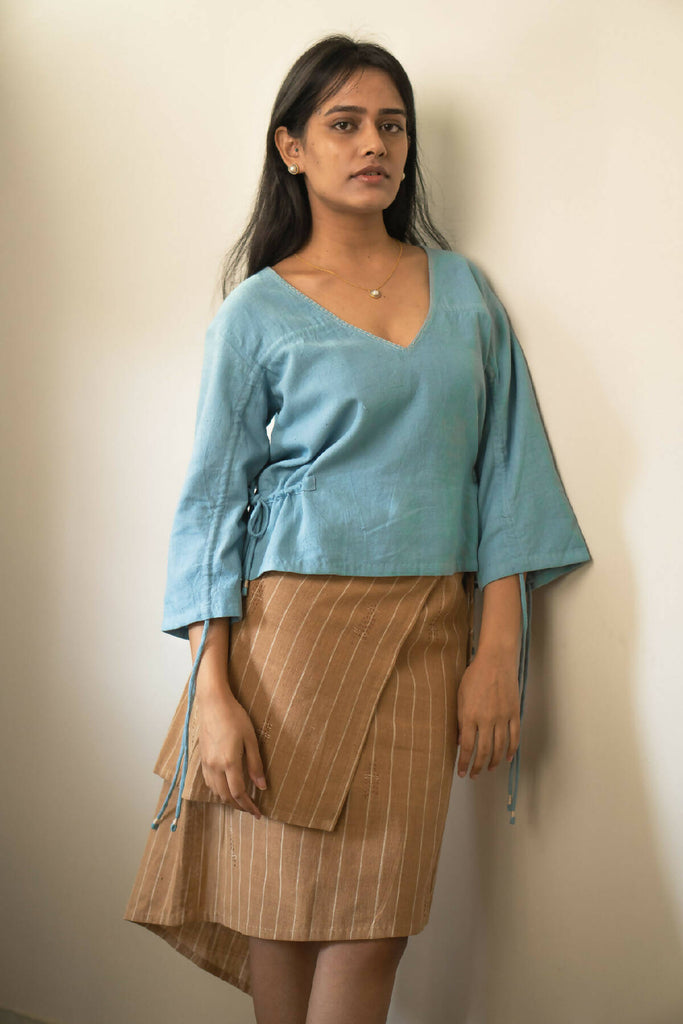Materiality Reversible Ruched Blouse