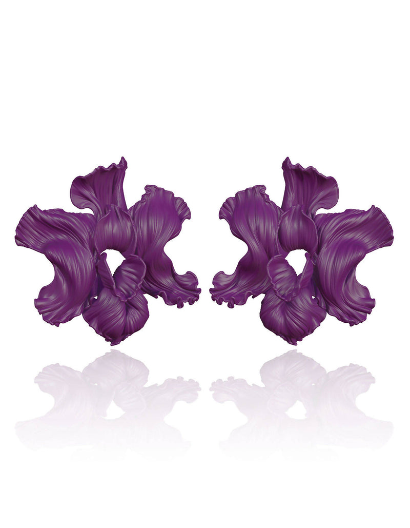 3D Printed Orchid Earrings