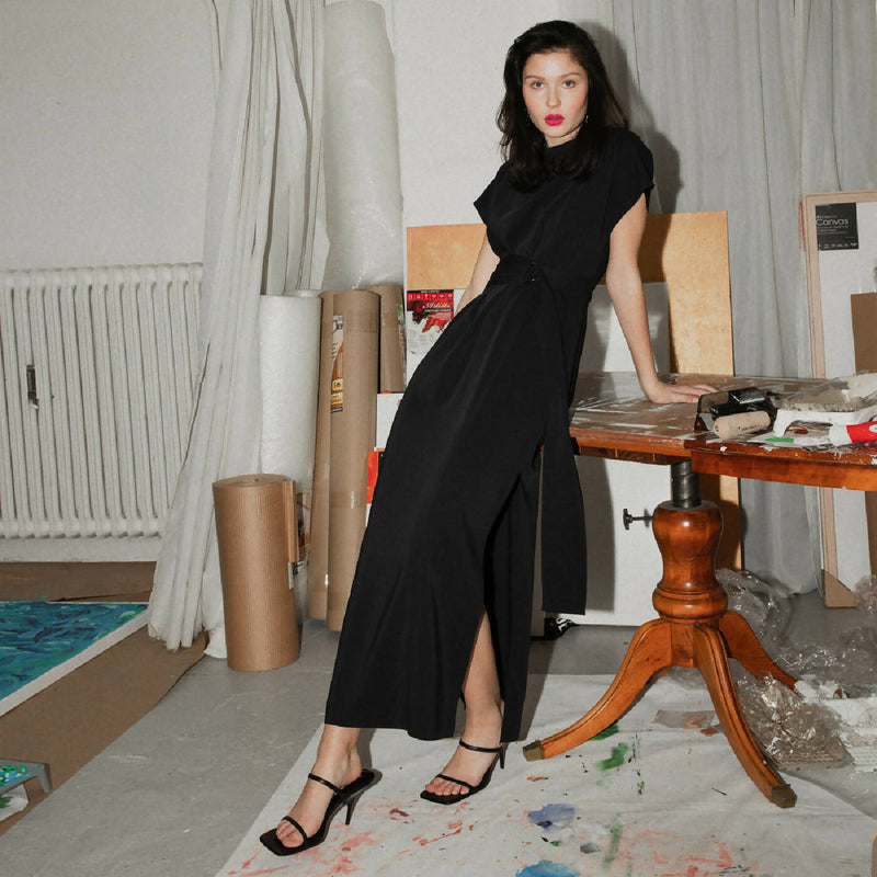 Long black Sunday dress