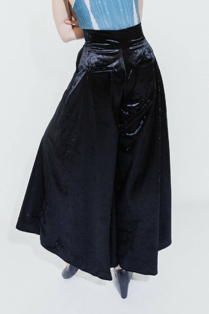 Straight Leg Velvet Trousers