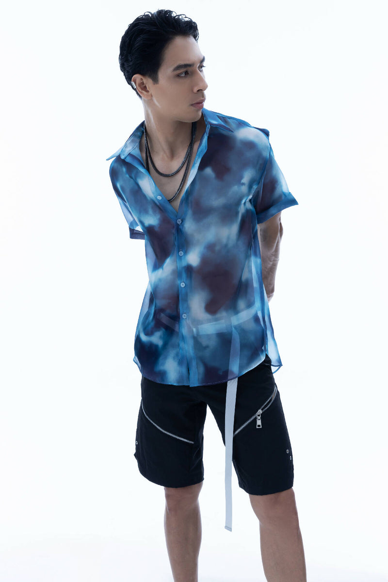 Slashed Track Shorts
