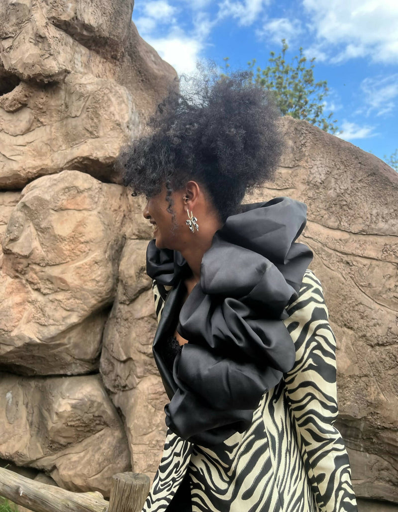 Ms Ruffle Asymmetrical Jacket