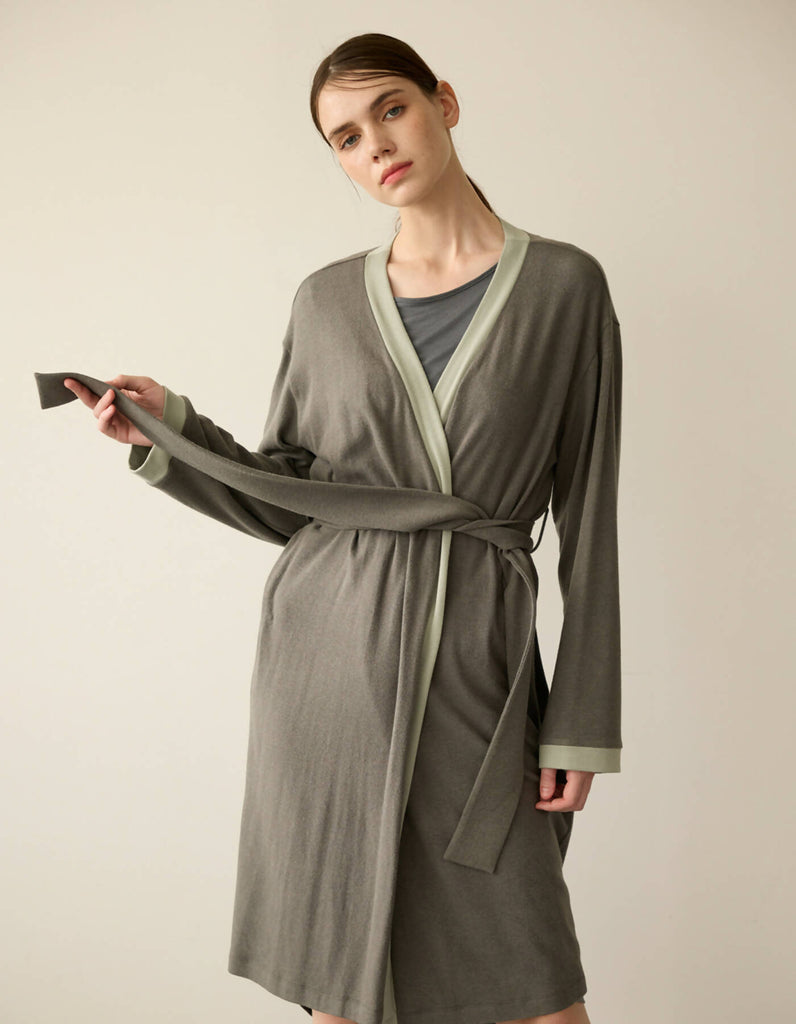Angora Blended Long Knit Cardigan