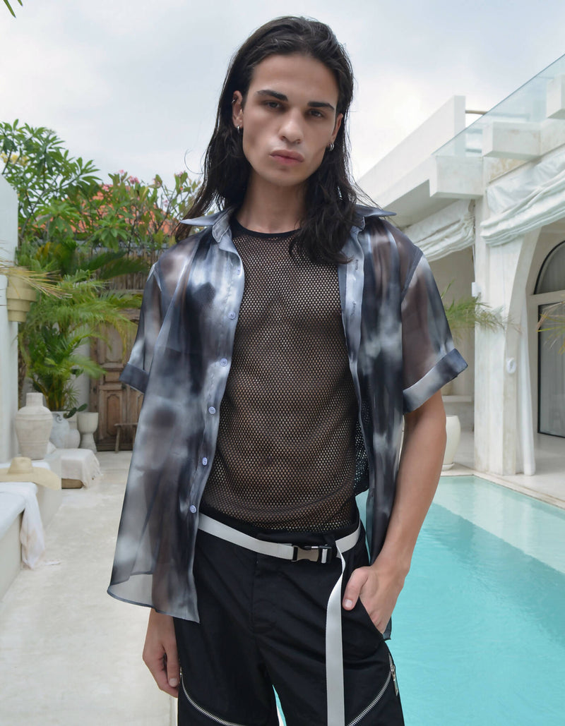 Slashed Track Shorts