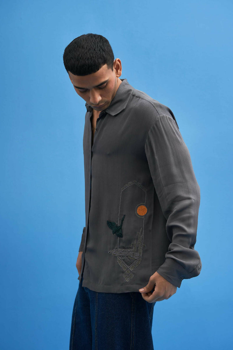 Sutairu Hand Embroidered Shirt